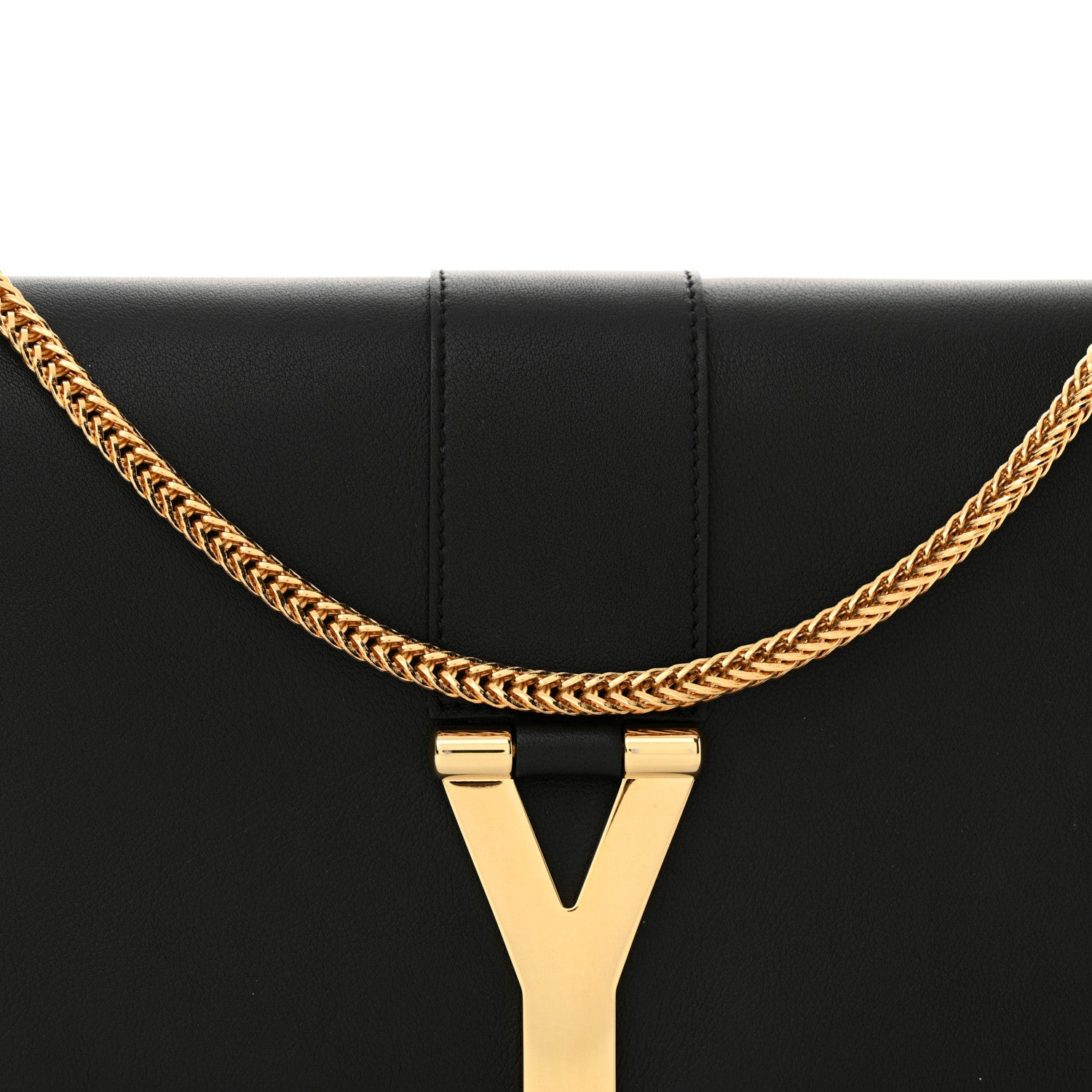 Saint Laurent Calfskin Classic Y Ligne Chain Wallet Black 8 of 11