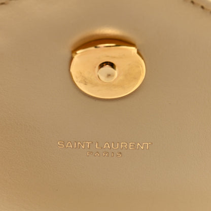 Saint Laurent Raffia Quilted Medium Loulou Chain Satchel Natural 6 of 8