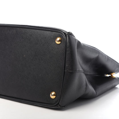 Prada Saffiano Large Galleria Double Zip Tote Black 9 of 9