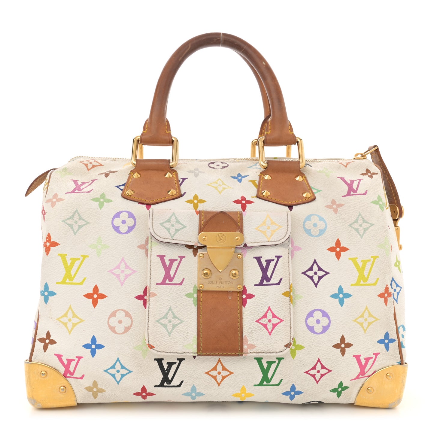 Monogram Multicolor Speedy 30 White