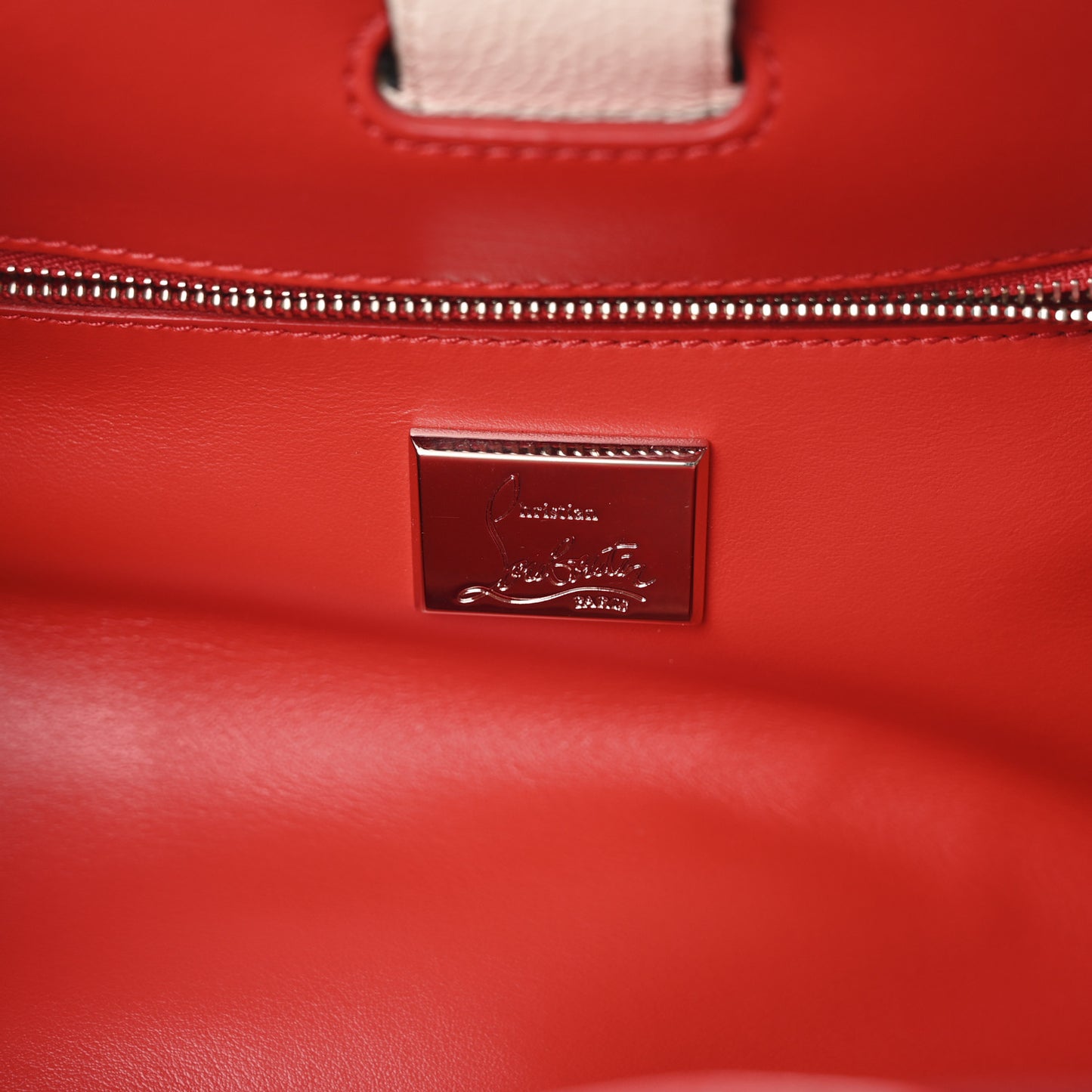 Calfskin Empire Studded Medium Paloma Snow