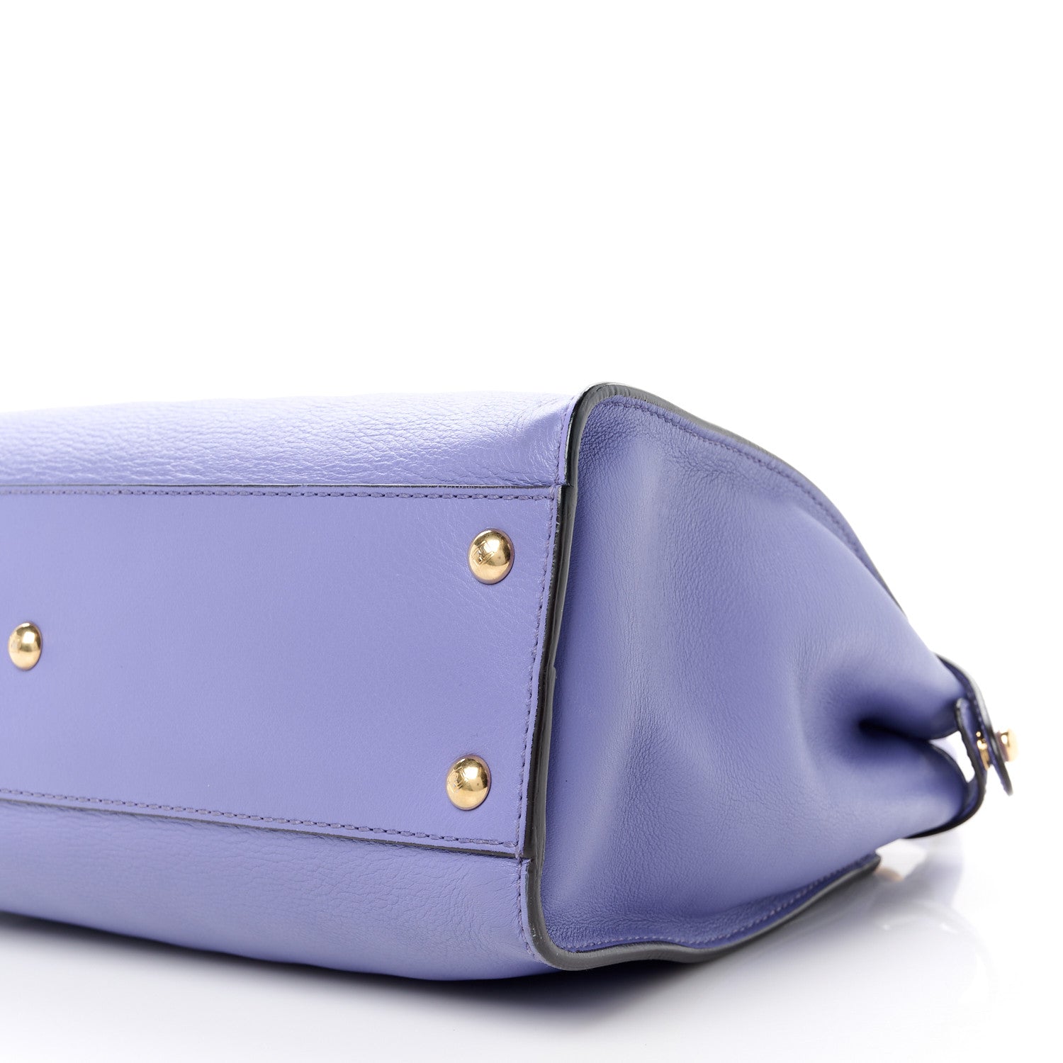 Fendi Vitello Seta Medium Peekaboo Iconic Satchel Viola Cassis 12 of 12