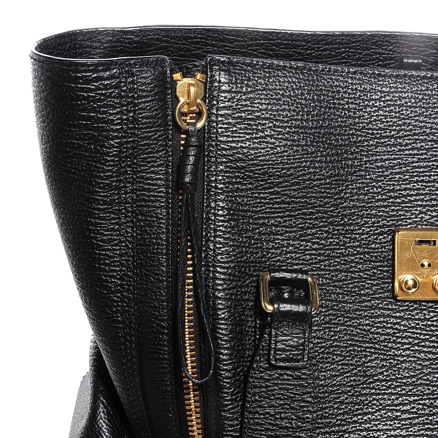 3.1 Phillip Lim 3.1 Leather Large Pashli Satchel Black 10 of 13