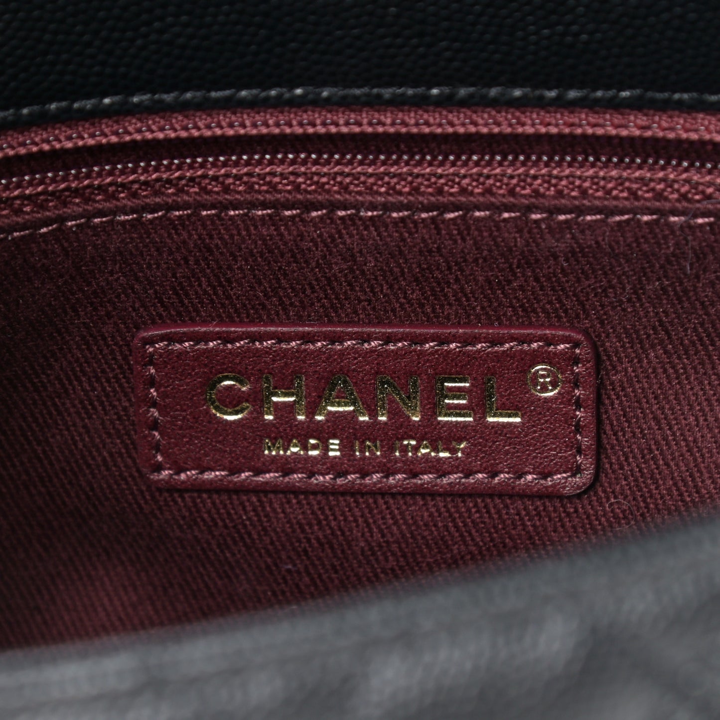 Caviar Quilted Mini Coco Handle Flap Black