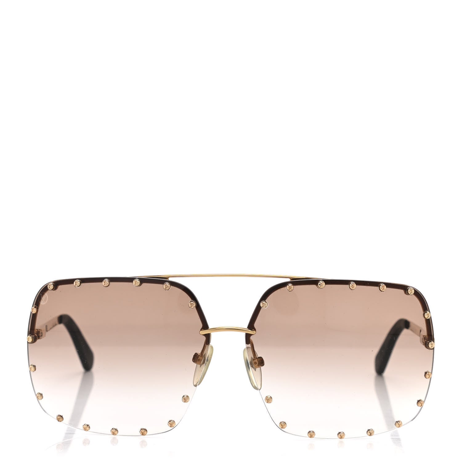 Louis Vuitton The Party Square Gradient Sunglasses Z2353W Brown 2 of 10