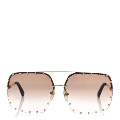 Louis Vuitton The Party Square Gradient Sunglasses Z2353W Brown 2 of 10