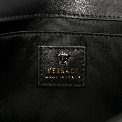 Versace Patent Palazzo Medusa Chain Evening Bag Black 6 of 10