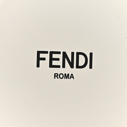 Fendi Vitello Womens Fendigraphy Slide Sandals 40 White Ice 8 of 11