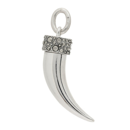 Pomellato Sterling Silver Marcasite Horn Pendant 1 of 3