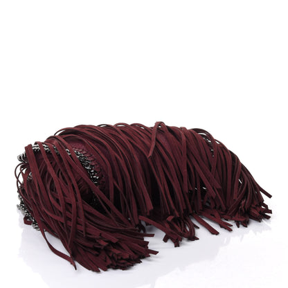 Stella McCartney Shaggy Deer Fringe Tiny Falabella Tote Plum 3 of 4