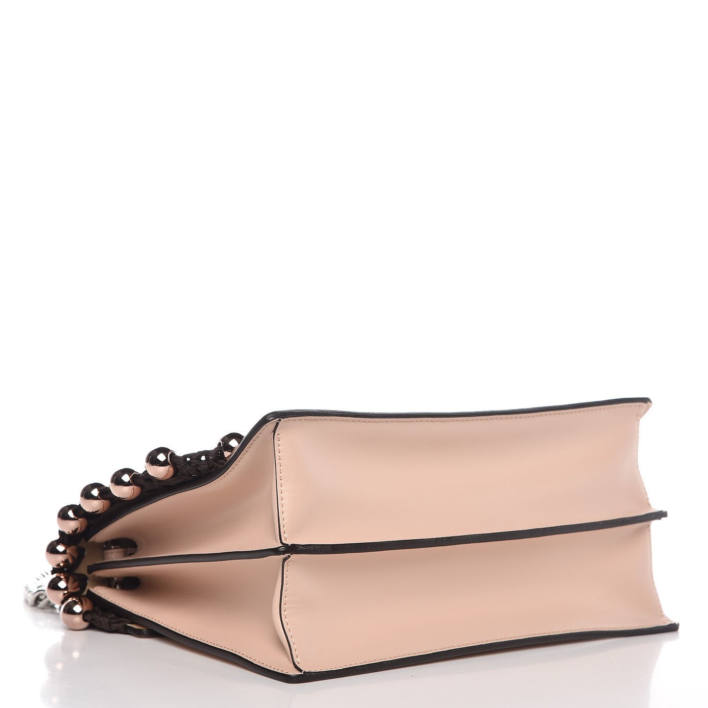 Vitello Liberty Ribbon Pearl Lace Up Kan I Shoulder Bag Plaster