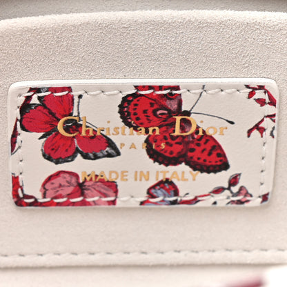 Christian Dior Calfskin Bead Embroidered Ramage Butterfly Lady D-Joy White 5 of 9