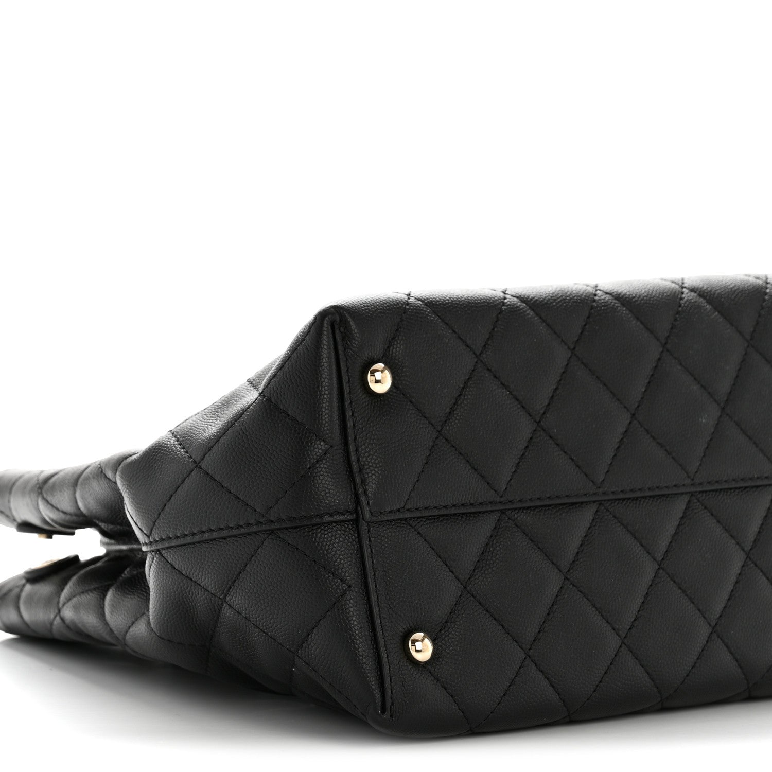 Chanel Caviar Quilted Small Shopping Tote  Black 9 of 14