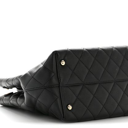 Chanel Caviar Quilted Small Shopping Tote  Black 9 of 14