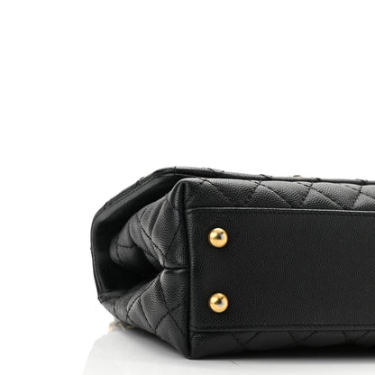 Chanel Caviar Quilted Mini Coco Handle Flap Black 8 of 9