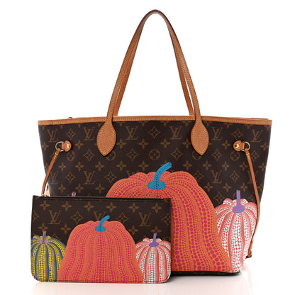 Louis Vuitton LV X YK Monogram Kusama Pumpkin Neverfull MM 2 of 12