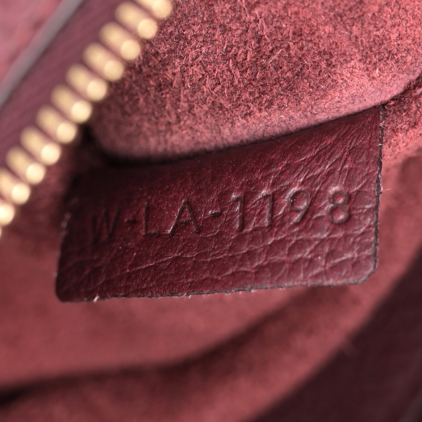 Soft Grained Calfskin Small Belt Cabas Phantom Burgundy