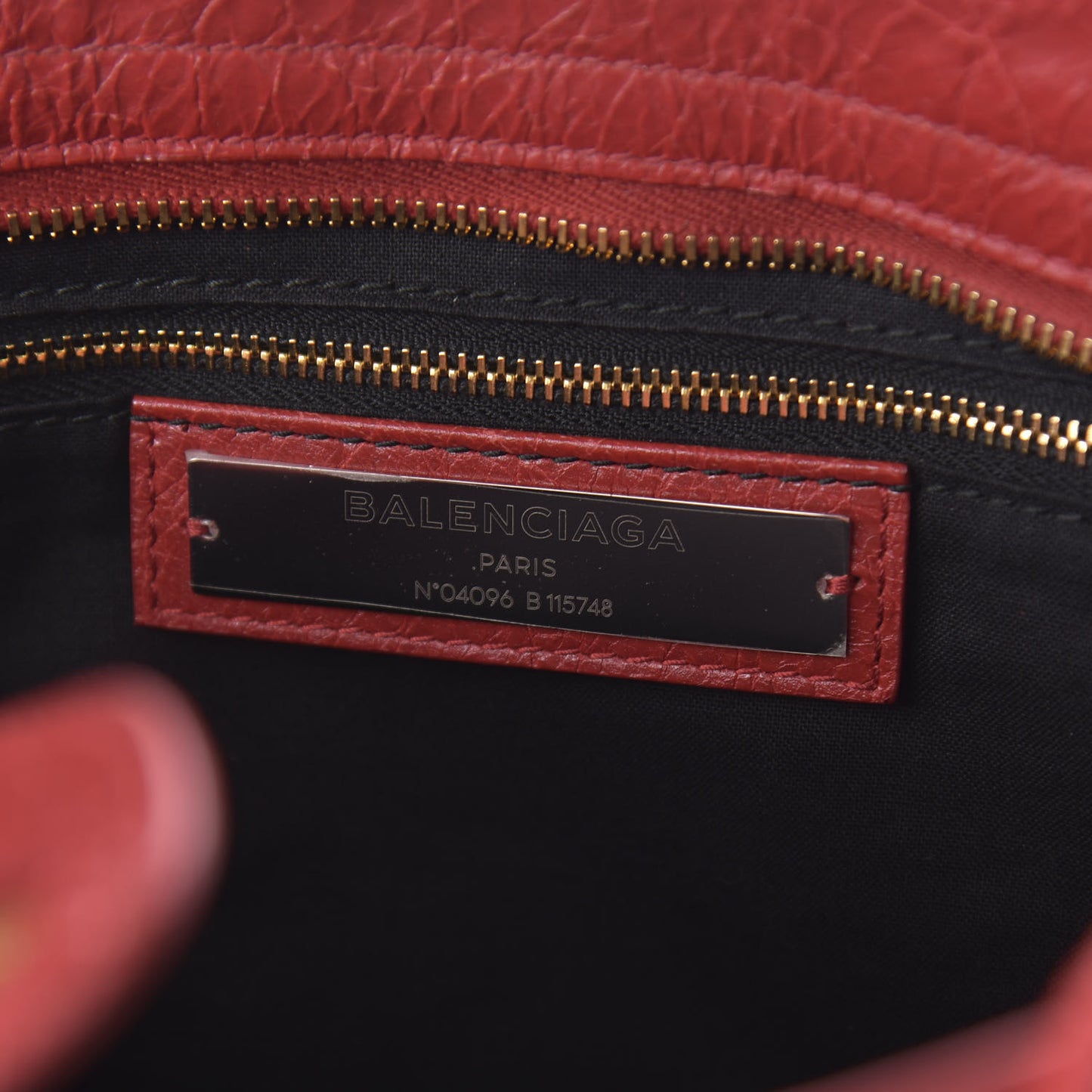 Agneau Classic Gold Hardware City Rouge Groseille