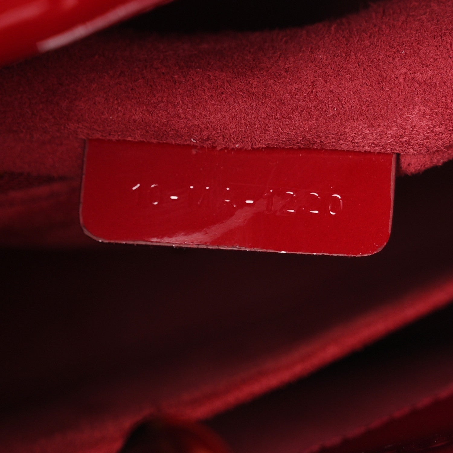Christian Dior Patent Cannage Small Lady Dior Cherry Red 7 of 10