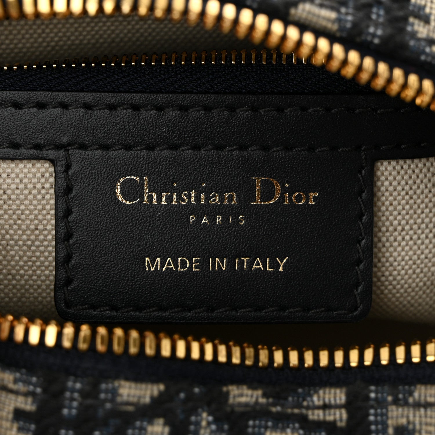 Christian Dior Oblique Groove 20 Bag Blue 6 of 10