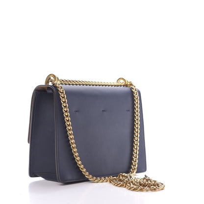 Fendi Vitello Grace Matte Small Kan U Shoulder Bag Midnight 3 of 11