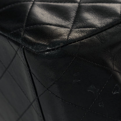 Chanel Lambskin Quilted XL Jumbo Single Flap Black 10 of 20