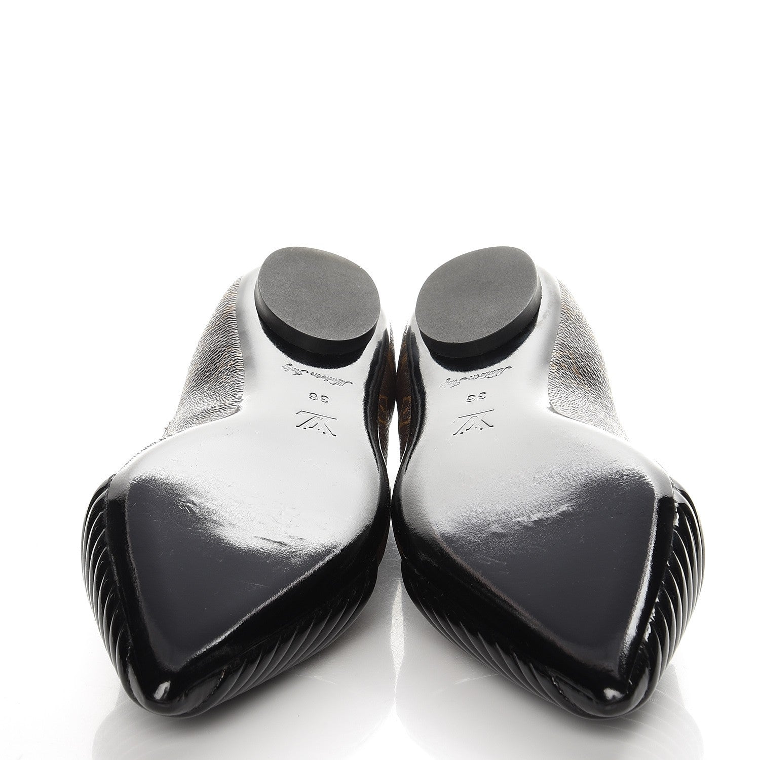 Louis Vuitton Monogram Inspired Ballerina Flats 36 5 of 7