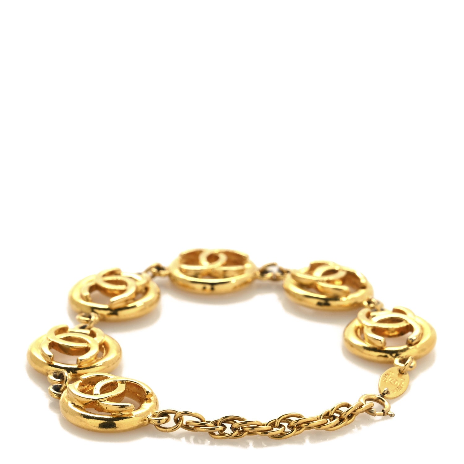Chanel CC Medallion Bracelet Gold 3 of 5