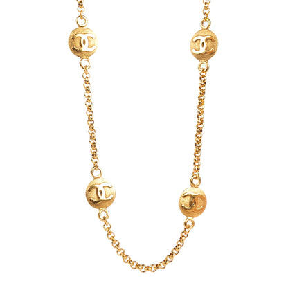 Chanel CC Long Necklace Gold 1 of 7