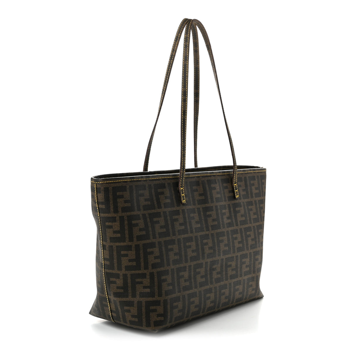 Zucca Spalmati Small Roll Tote Tobacco Yellow