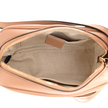 Gucci Pebbled Calfskin Small Soho Disco Bag Camelia 4 of 7