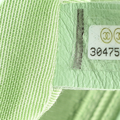 Chanel Goatskin Quilted Medium 19 Flap Light Green 7 of 11