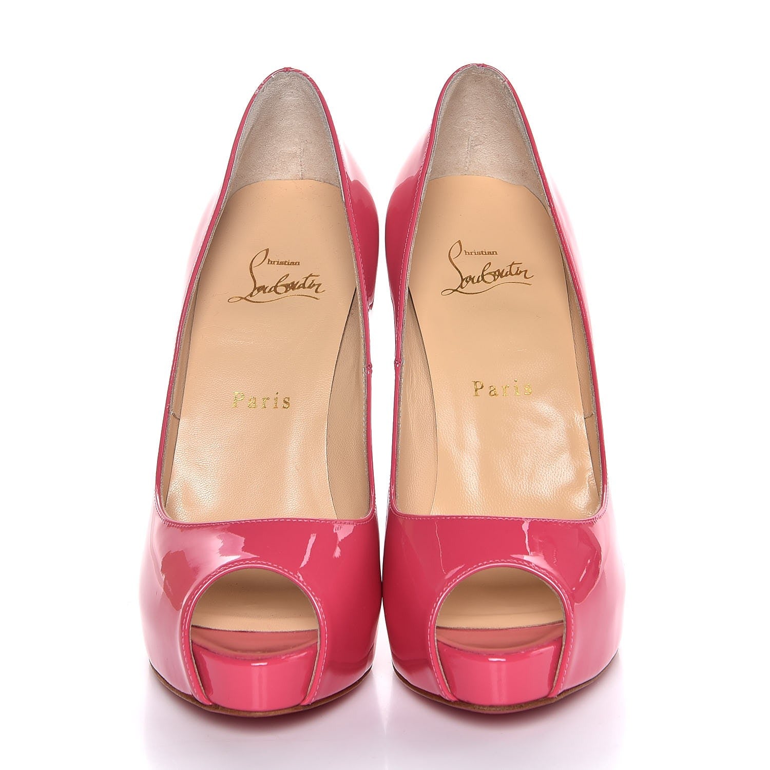 Christian Louboutin Patent New Very Prive 120 Pumps 38 Bon Bon 2 of 8