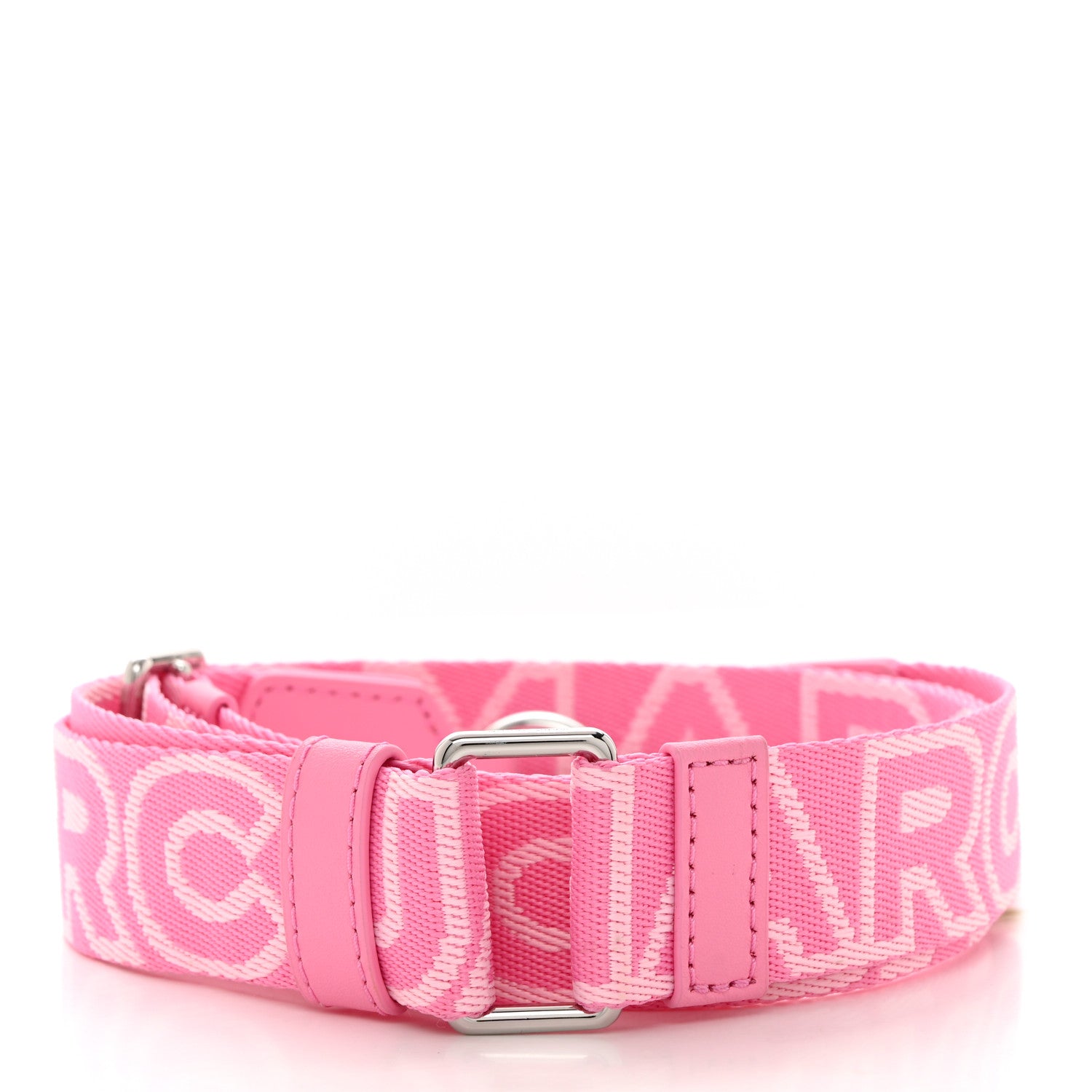 Marc Jacobs Cotton The Outline Logo Webbing Strap Petal Pink 2 of 5