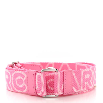 Marc Jacobs Cotton The Outline Logo Webbing Strap Petal Pink 2 of 5
