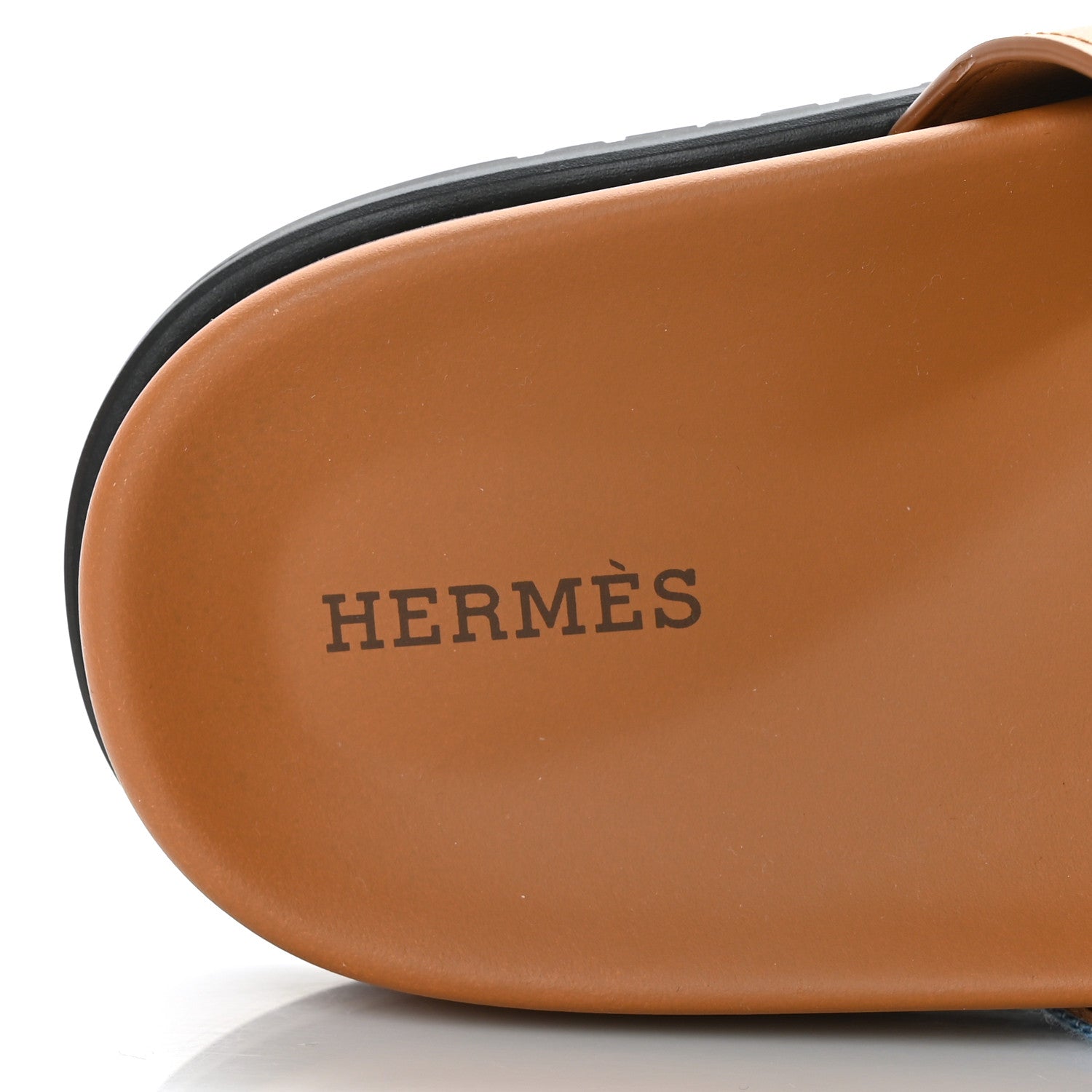 Hermes Denim Calfskin Womens Chypre Sandals 40.5 Bleu Clair Naturel 7 of 9