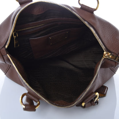 Prada Vitello Daino Shopping Tote Bruciato 7 of 17