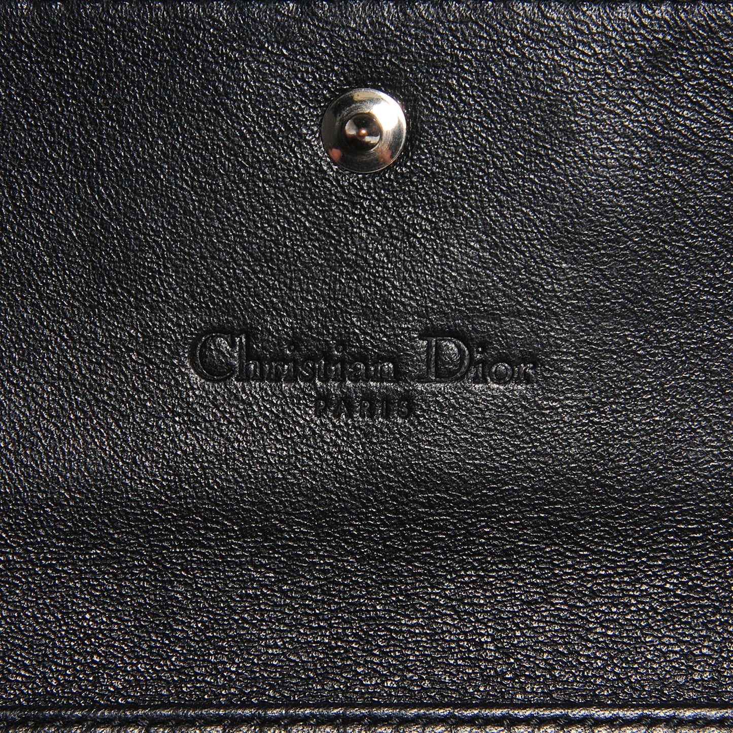 Grained Calfskin Mania Rendez-Vous Chain Wallet Black