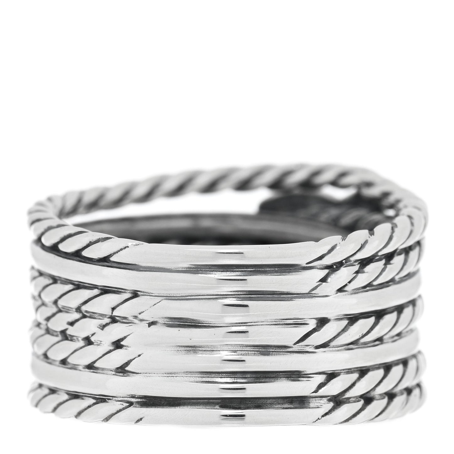 Sterling Silver Diamond Double X Crossover Ring 55 7.25