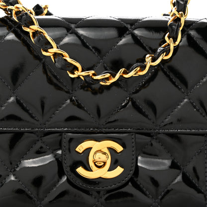 Chanel Patent Calfskin Quilted Mini Square Flap Black 8 of 10