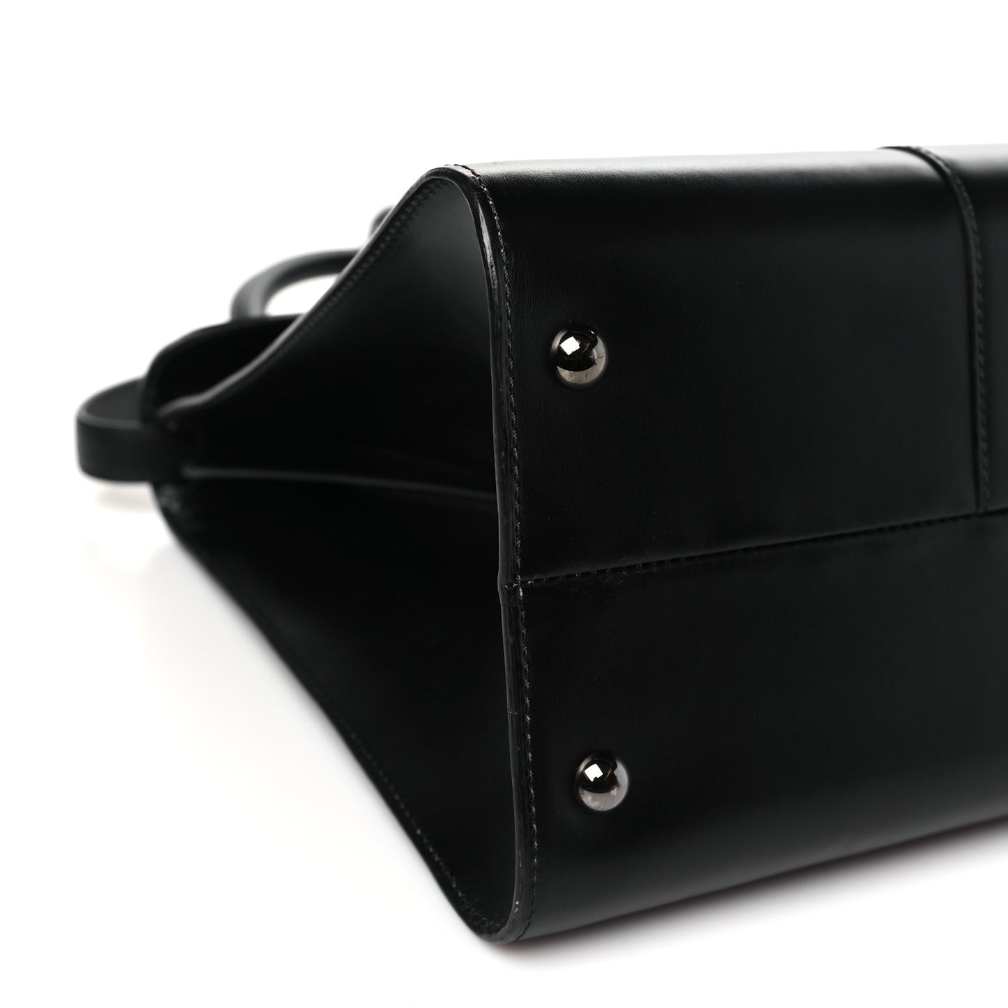 Calfskin MM L'Humour Brillant Satchel Black