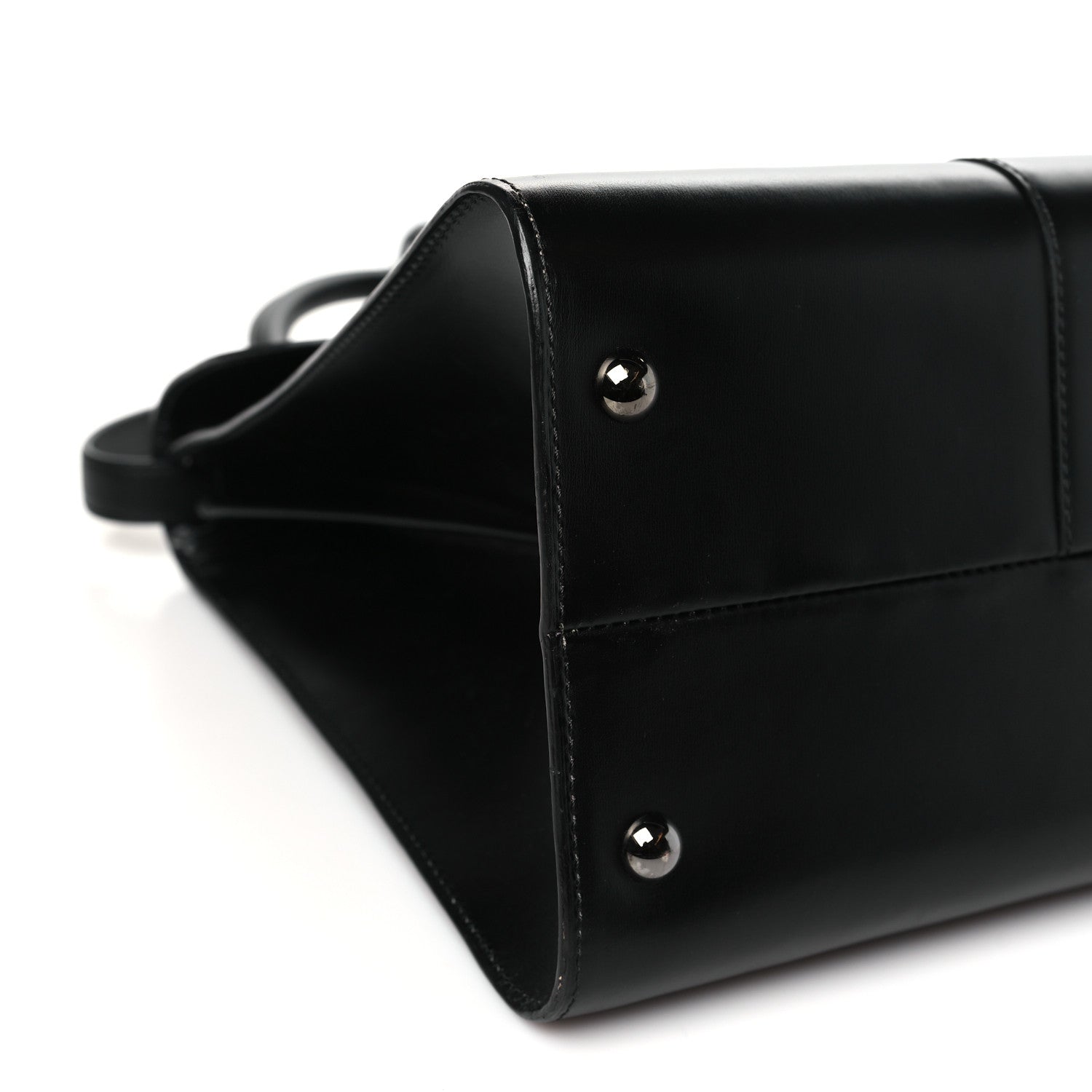 Delvaux Calfskin MM L'Humour Brillant Satchel Black 9 of 11