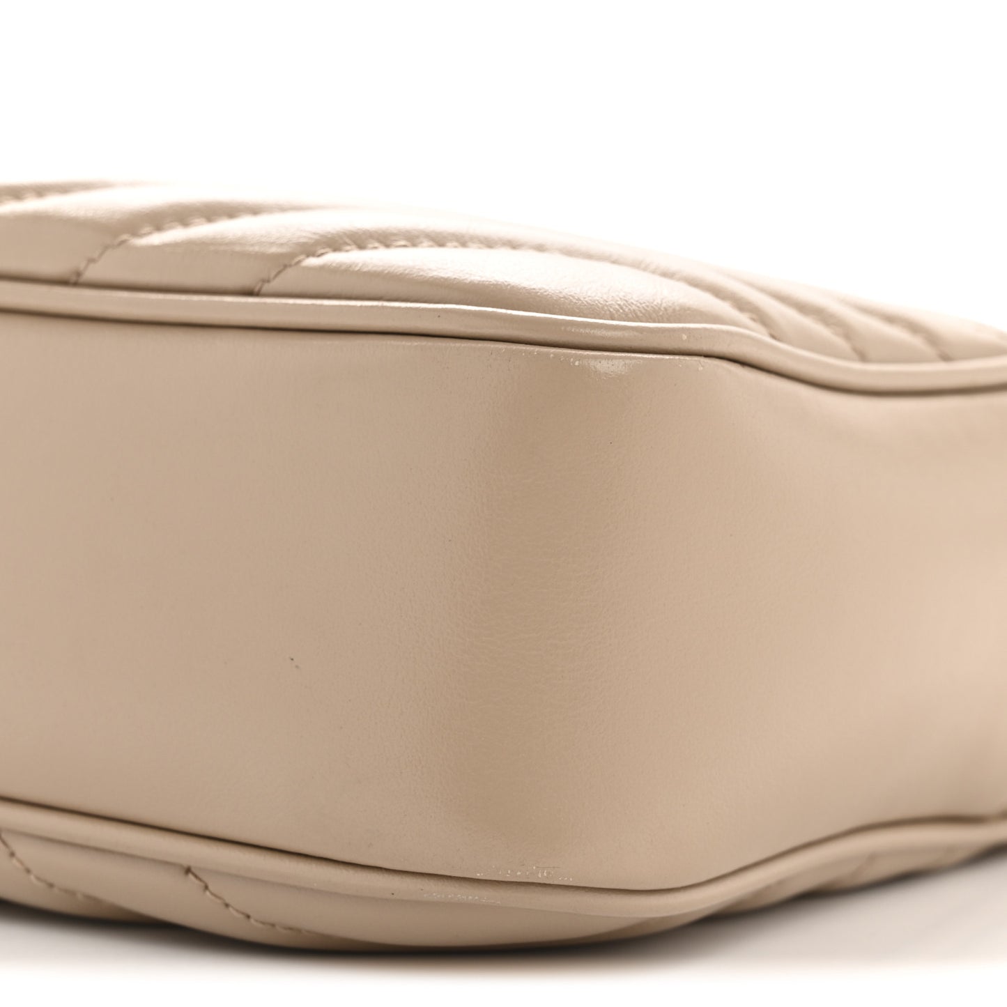 Calfskin Matelasse Monogram Lou Camera Bag Dark Beige