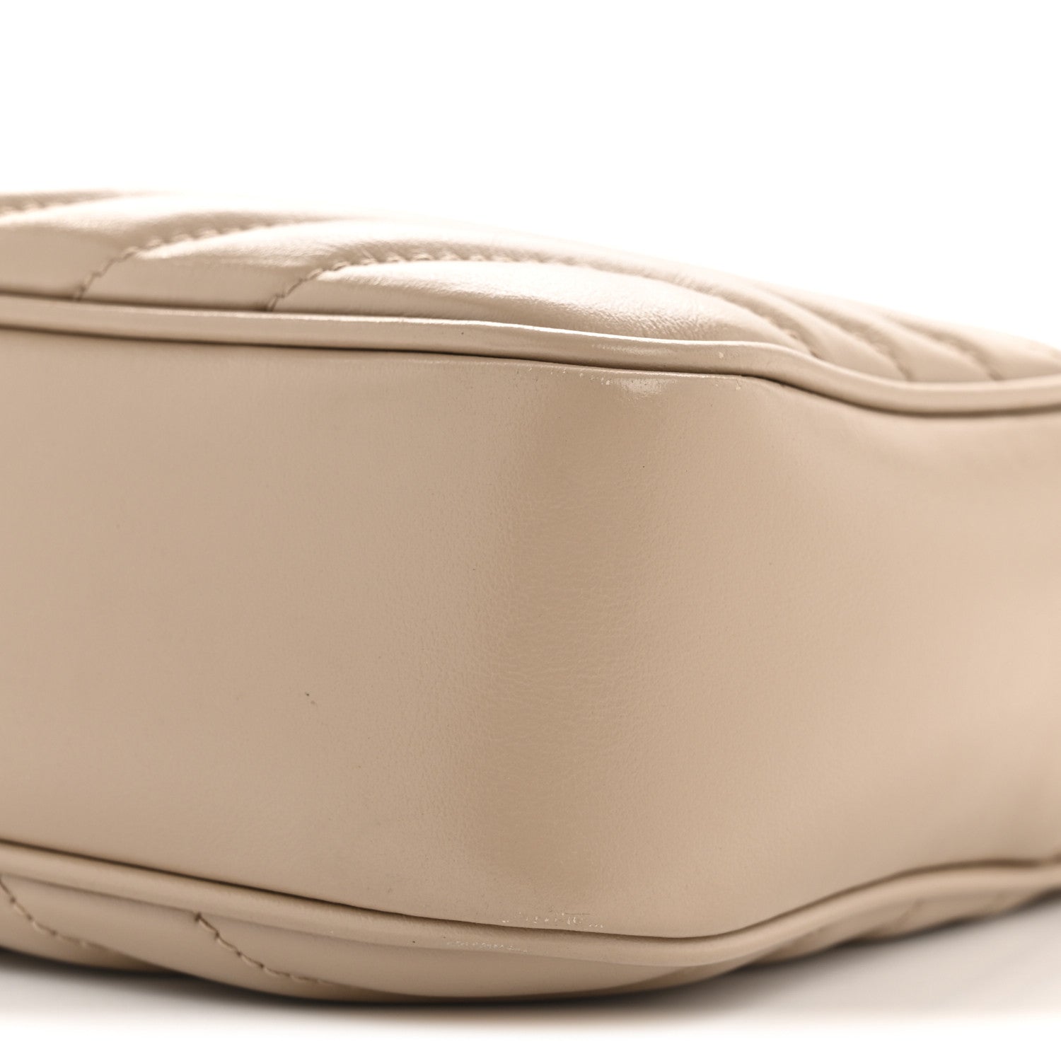 Saint Laurent Calfskin Matelasse Monogram Lou Camera Bag Dark Beige 10 of 12