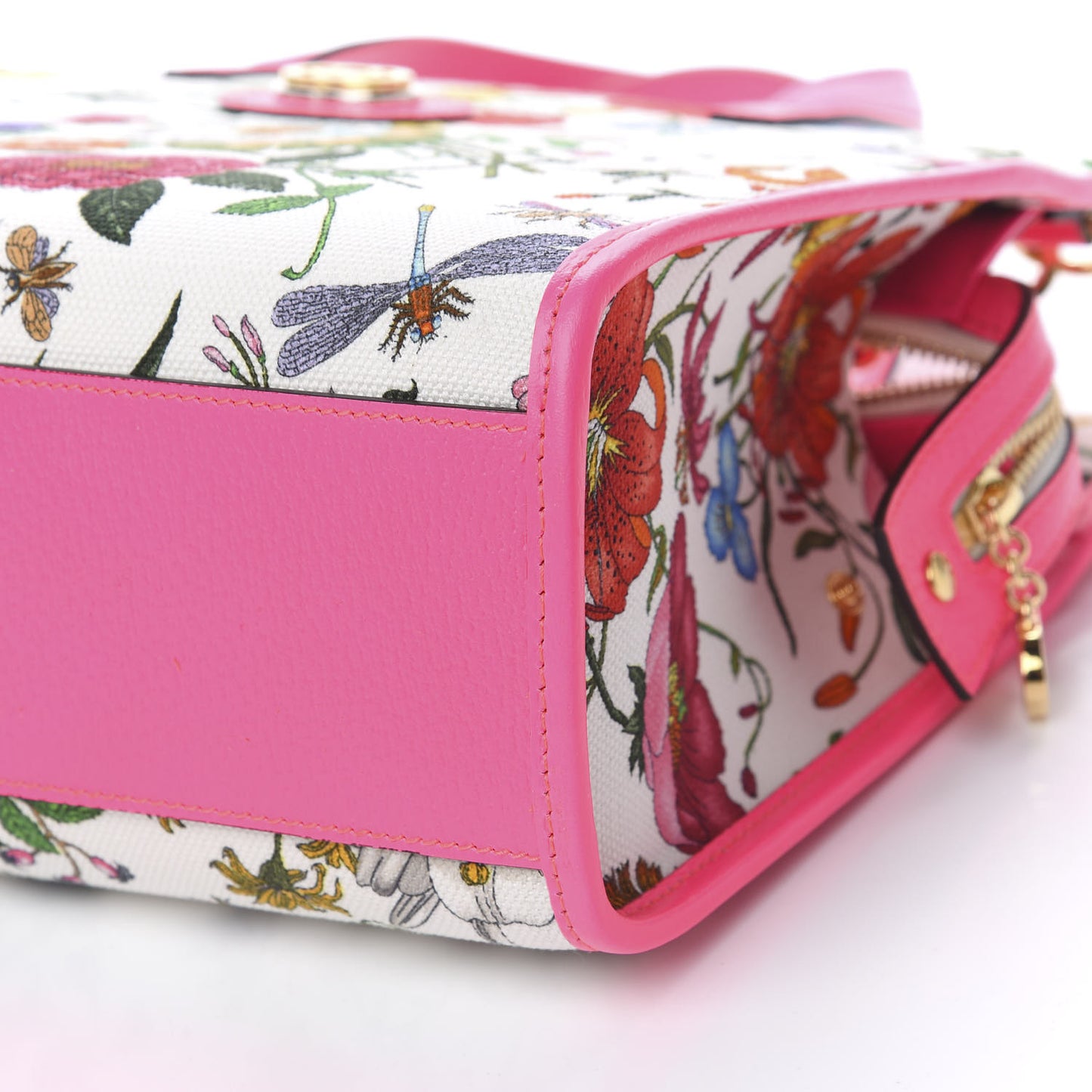 Canvas Medium Flora Tote Fuchsia