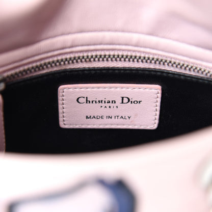 Christian Dior Lambskin Sequin Embroidered Mini Lady Dior Pink 11 of 13