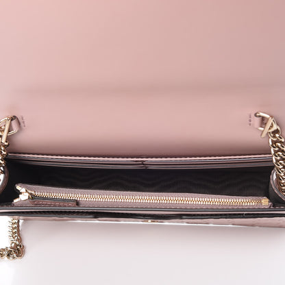 Gucci Guccissima Signature Bowy Chain Wallet Dark Cipria 5 of 7