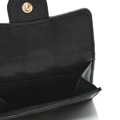 Chanel Caviar Quilted Double Flap Wallet Black 5 of 8