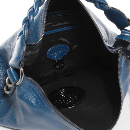 Mulberry Spongy Pebbled Calfskin Medium Daria Hobo Petrol 5 of 7