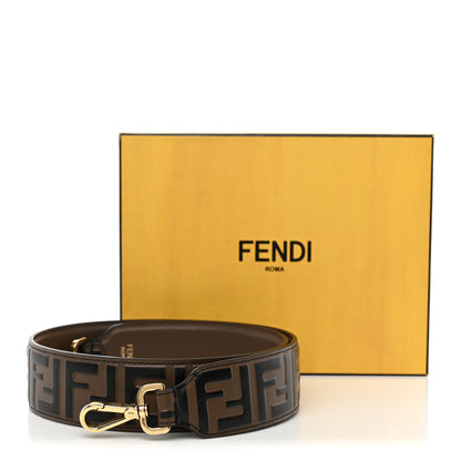 Fendi Vitello Century Bi-Color FF 1974 Embossed Strap You Maya Black 5 of 5